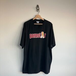 Porn Star Brand Dancer Black Tee  Size XL